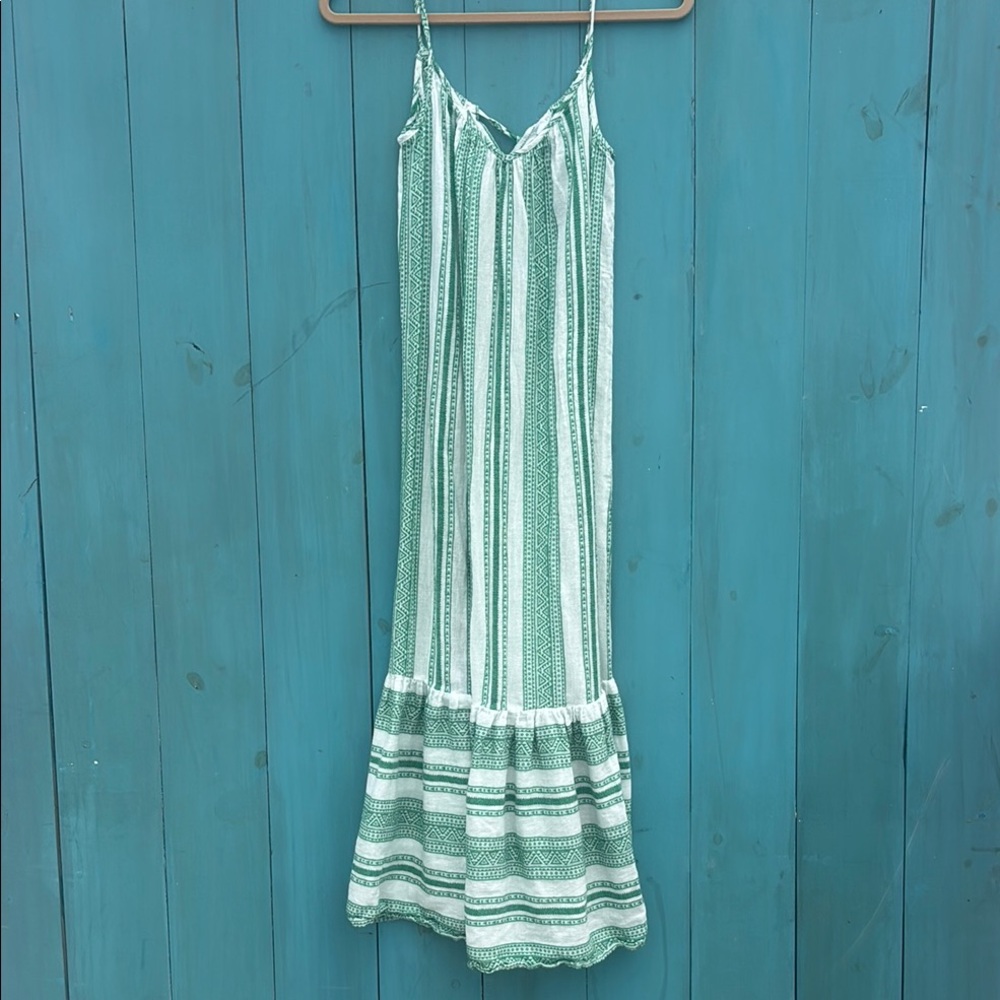 Velvet by Graham & Spencer Green Spaghetti Strap Sundress